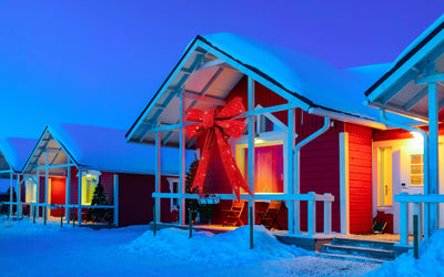39054-L - 83 IN Lighted Red Bow Indoor/Outdoor Holiday Decor Hi-Line Gift Ltd.