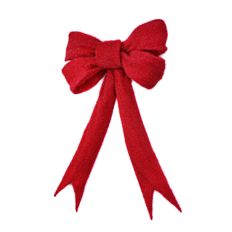 39054-M - 63 IN Lighted Red Bow Indoor/Outdoor Holiday Decor Hi-Line Gift Ltd.