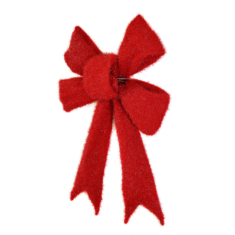39054-S - 30 IN Lighted Red Bow Indoor/Outdoor Holiday Decor Hi-Line Gift Ltd.