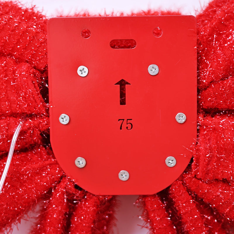 39054-S - 30 IN Lighted Red Bow Indoor/Outdoor Holiday Decor Hi-Line Gift Ltd.