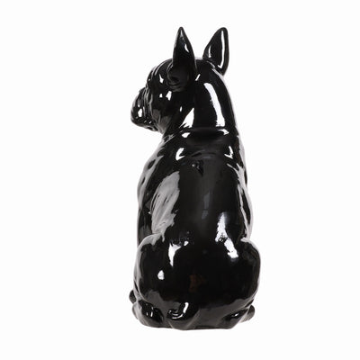 53003-BK - 10" H French Bulldog Statue in Black Home Decor Indoor Use Only Hi-Line Gift Ltd.