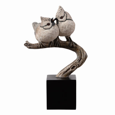 53008-E - Bird On Branch Home Tabletop Decor Lifelike Resin Bird Hi-Line Gift Ltd.