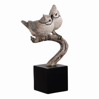 53008-E - Bird On Branch Home Tabletop Decor Lifelike Resin Bird Hi-Line Gift Ltd.
