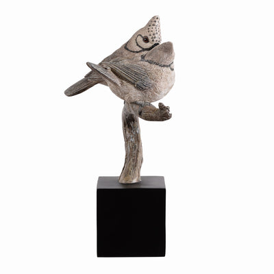 53008-E - Bird On Branch Home Tabletop Decor Lifelike Resin Bird Hi-Line Gift Ltd.