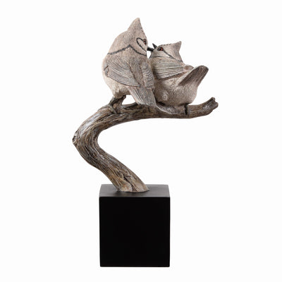 53008-E - Bird On Branch Home Tabletop Decor Lifelike Resin Bird Hi-Line Gift Ltd.