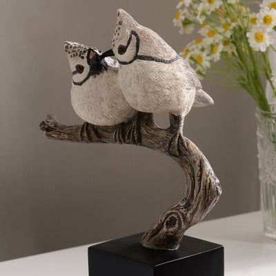 53008-E - Bird On Branch Home Tabletop Decor Lifelike Resin Bird Hi-Line Gift Ltd.