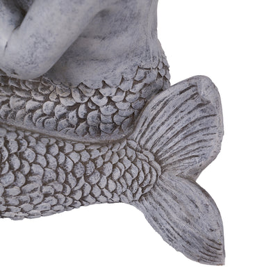 Kneeling Mermaid Holding a Shell Statue HI-LINE GIFT LTD.