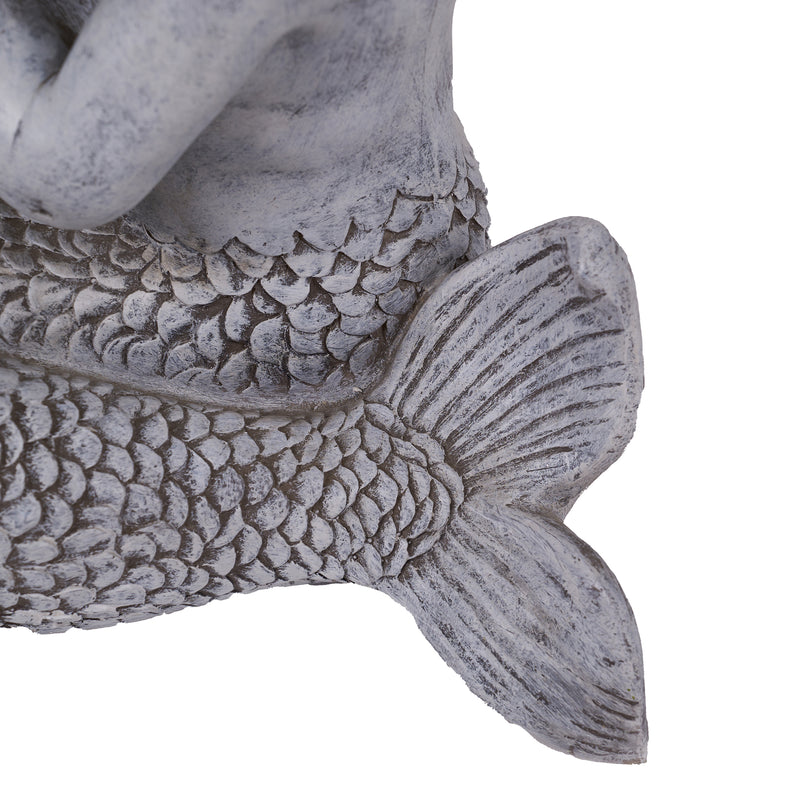 Kneeling Mermaid Holding a Shell Statue HI-LINE GIFT LTD.
