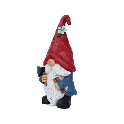 75616-10 - 14in Garden Gnome Chopping Wood