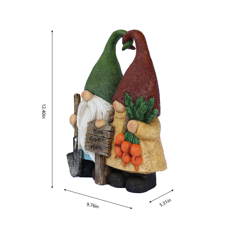 75616-13 - Sweet Couple Garden Gnome Medium Size Hi-Line Gift Ltd.