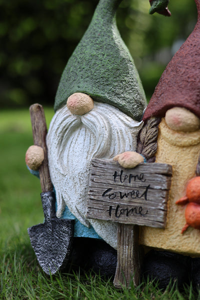 75616-13 - Sweet Couple Garden Gnome Medium Size Hi-Line Gift Ltd.