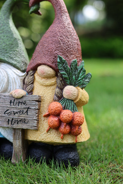 75616-13 - Sweet Couple Garden Gnome Medium Size Hi-Line Gift Ltd.