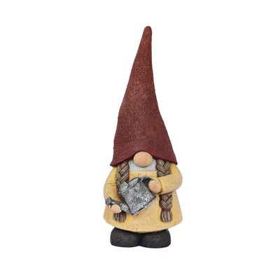75616-14 - 16in Female Garden Gnome Watering Plant Hi-Line Gift Ltd.