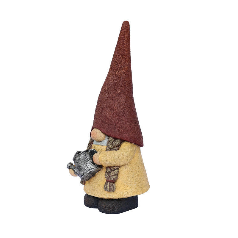 75616-14 - 16in Female Garden Gnome Watering Plant Hi-Line Gift Ltd.