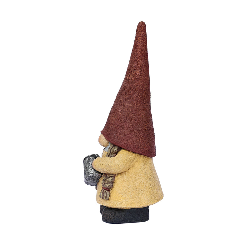 75616-14 - 16in Female Garden Gnome Watering Plant Hi-Line Gift Ltd.