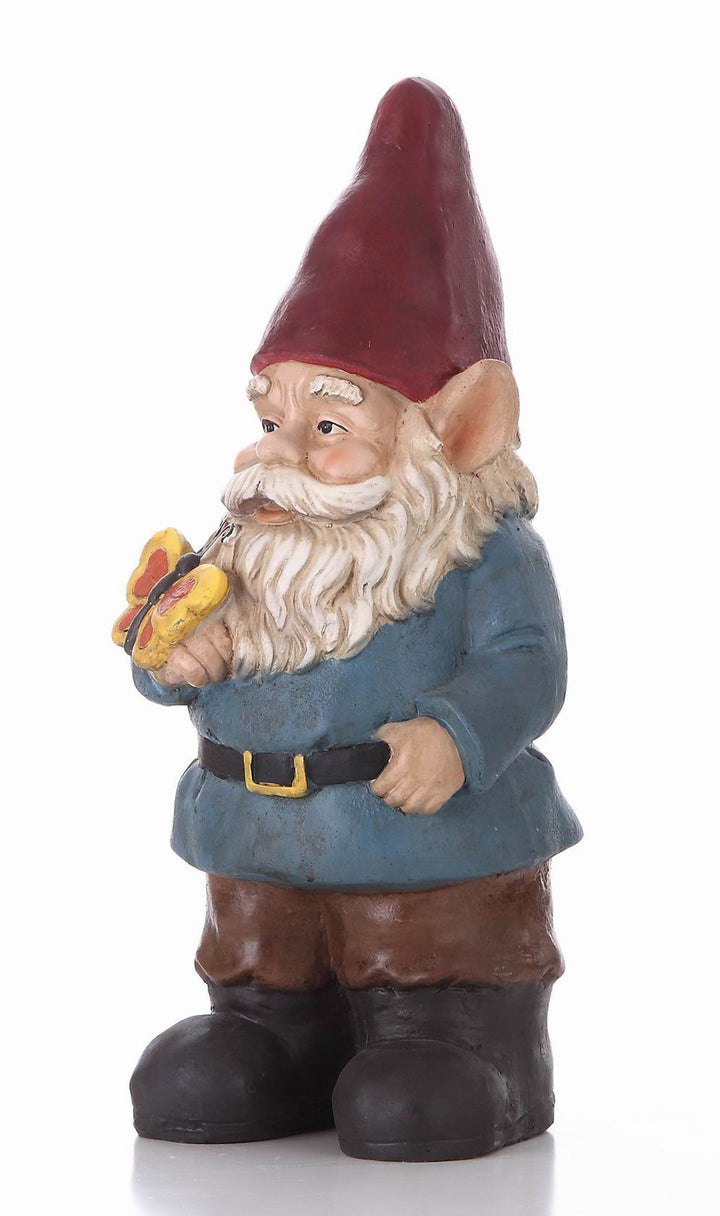 Gnome Flying a butterfly HI-LINE GIFT LTD.