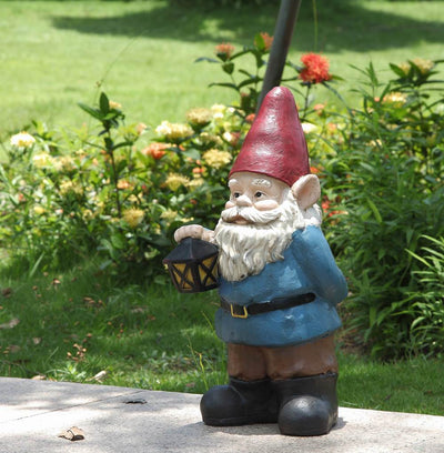 Gnome Holding A Lantern HI-LINE GIFT LTD.