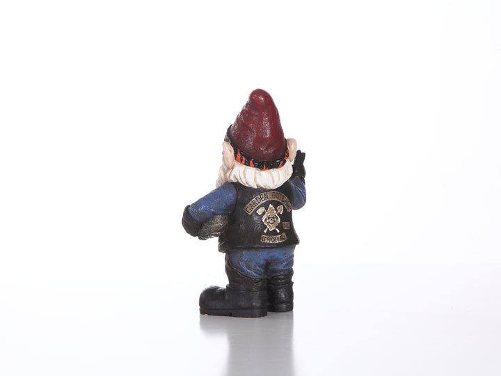 Gangsta Biker Gnome- Handmade Statue HI-LINE GIFT LTD.