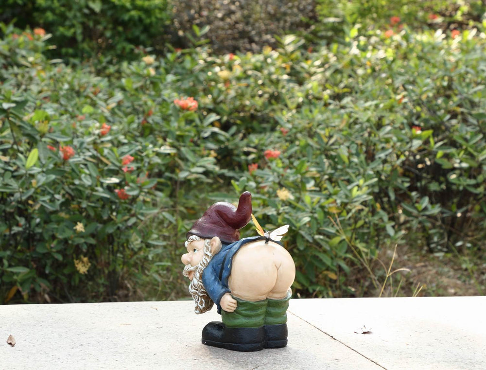 Hi-Line Exclusive - Gnome Mooning With  Butterfly Statue HI-LINE GIFT LTD.