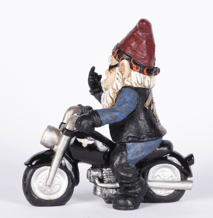 Hi-Line Exclusive - Middle Finger Biker Gnome HI-LINE GIFT LTD.