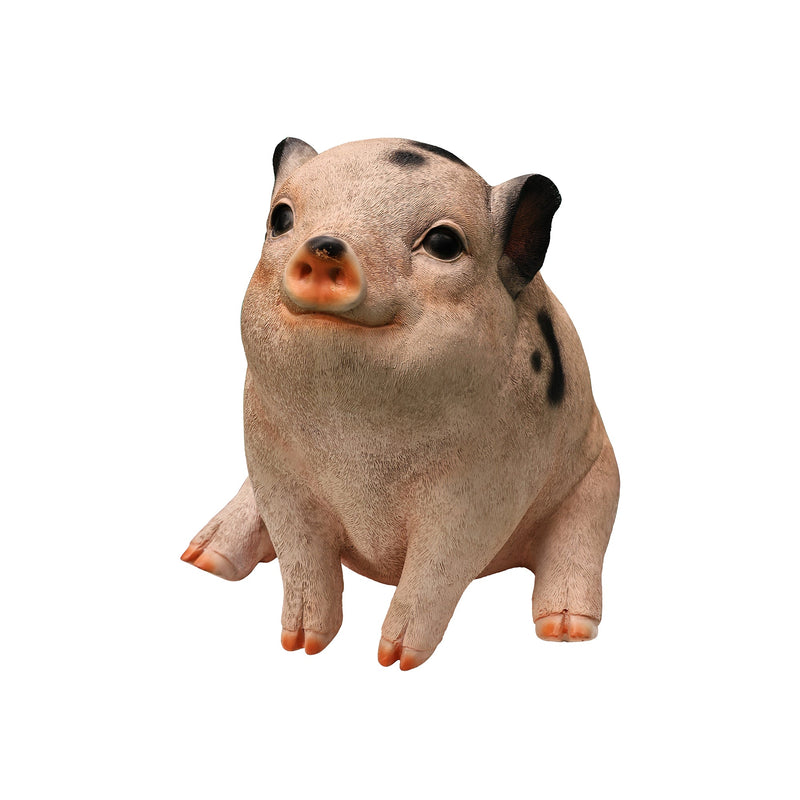 75617-F - Sitting Pig Looking Up Hi-Line Gift Ltd.