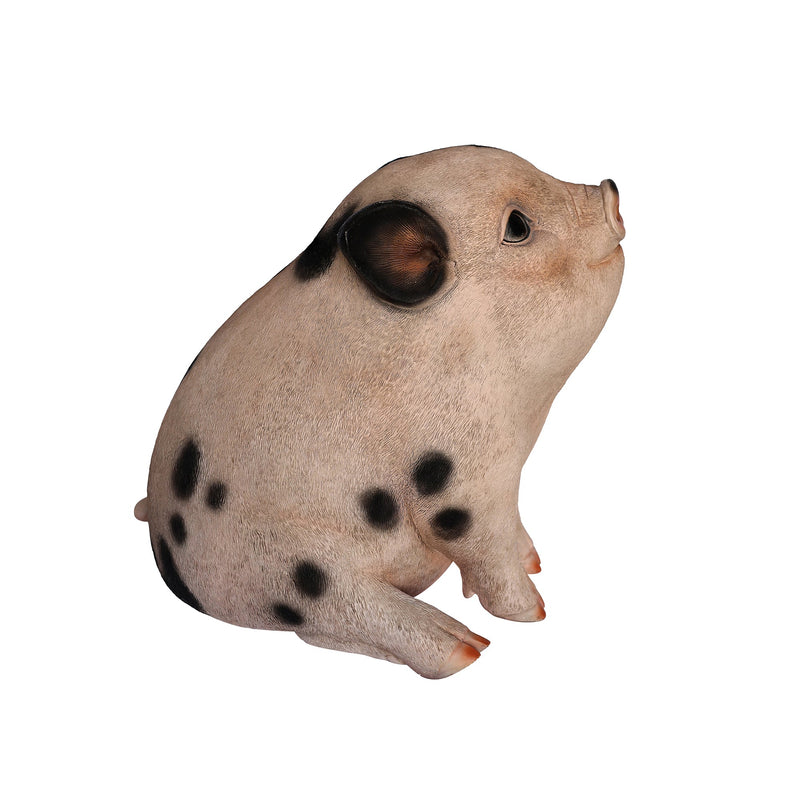 75617-F - Sitting Pig Looking Up Hi-Line Gift Ltd.