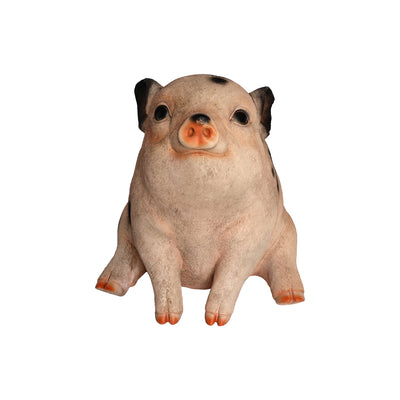 75617-F - Sitting Pig Looking Up Hi-Line Gift Ltd.