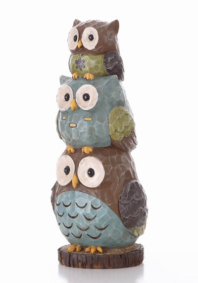 Stacking Owls-Garden Statue HI-LINE GIFT LTD.