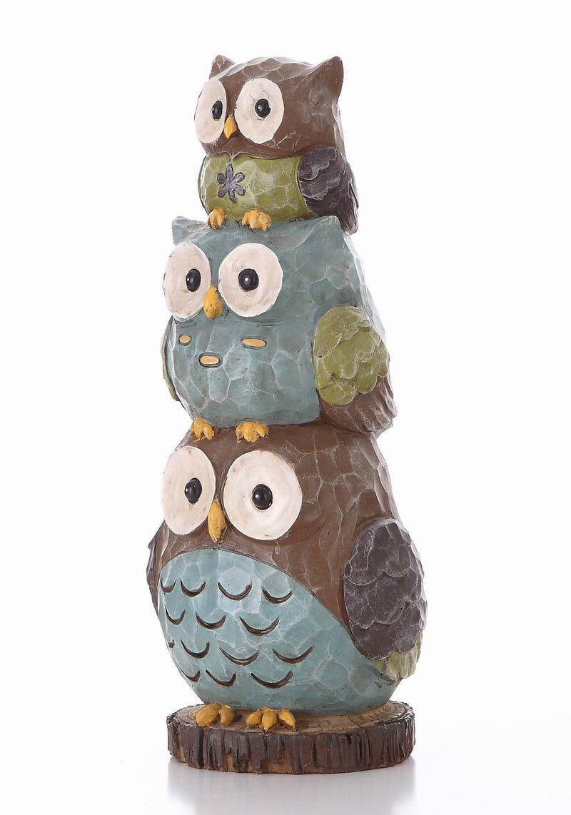 Stacking Owls-Garden Statue HI-LINE GIFT LTD.