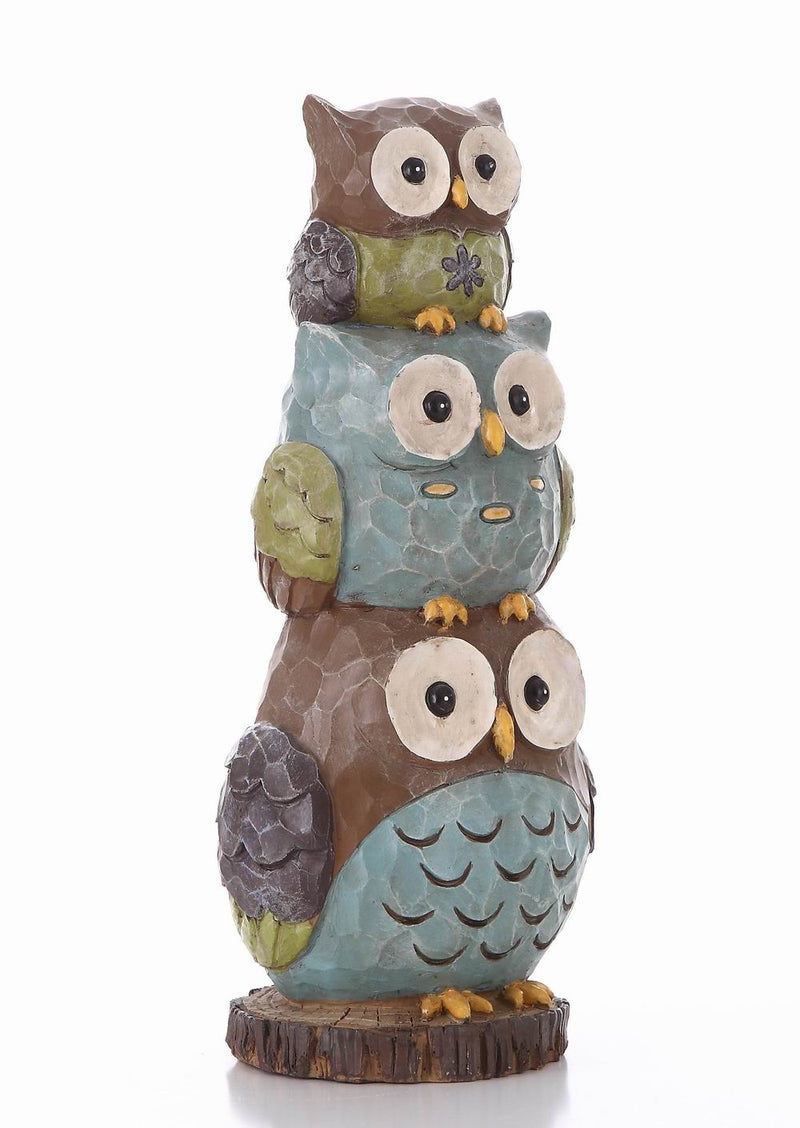 Stacking Owls-Garden Statue HI-LINE GIFT LTD.