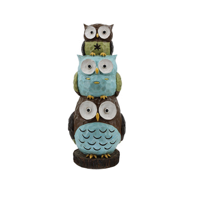 75618-A-L - 30"H Stacking Owls Garden Statue Hi-Line Gift Ltd.