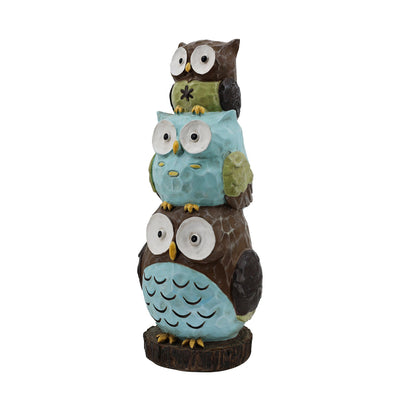 75618-A-L - 30"H Stacking Owls Garden Statue Hi-Line Gift Ltd.