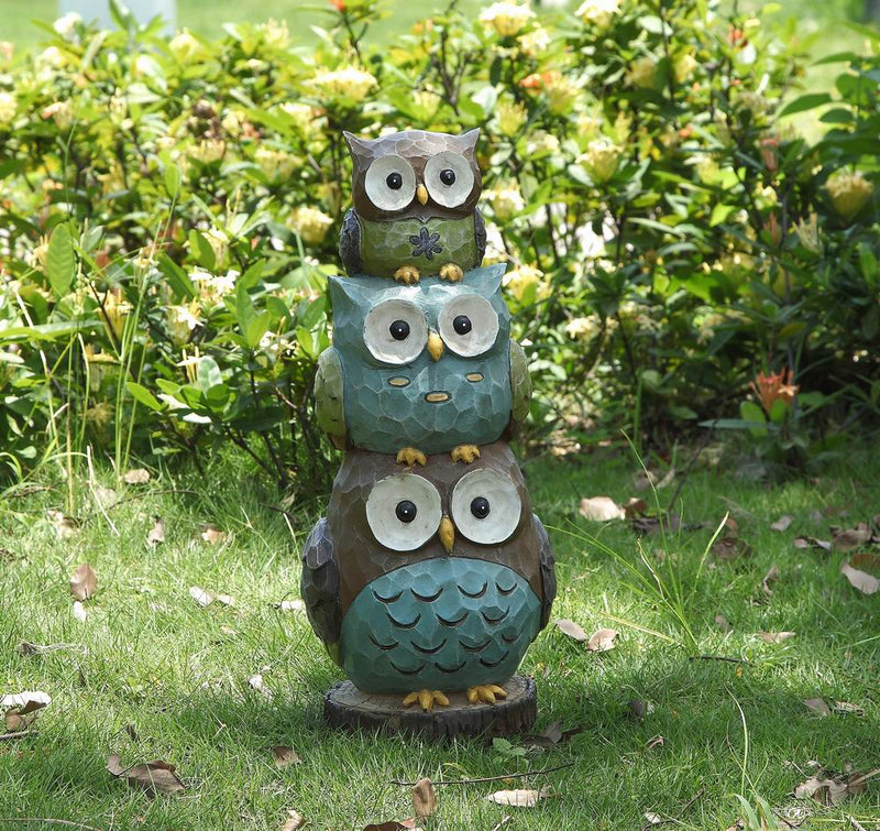 Stacking Owls-Garden Statue HI-LINE GIFT LTD.