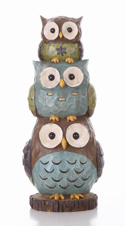 Stacking Owls-Garden Statue HI-LINE GIFT LTD.