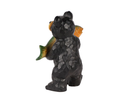75619-D - Bears Hold Fish Welcome Sign Hi-Line Gift Ltd.