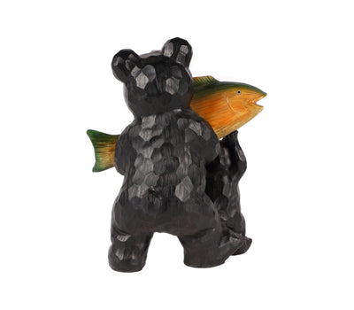 75619-D - Bears Hold Fish Welcome Sign Hi-Line Gift Ltd.