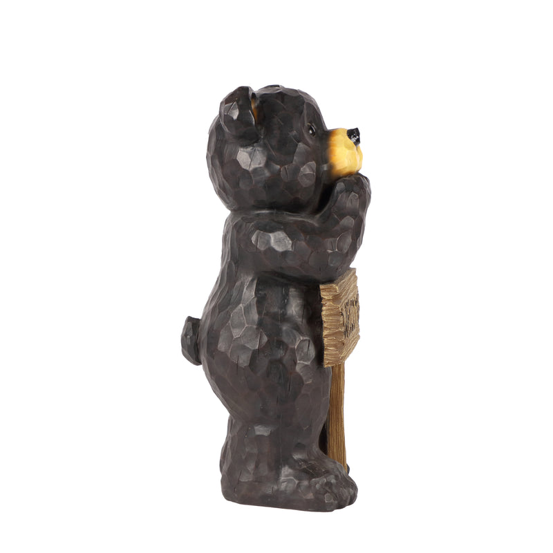 Bear Leans On Welcome Sign HI-LINE GIFT LTD.