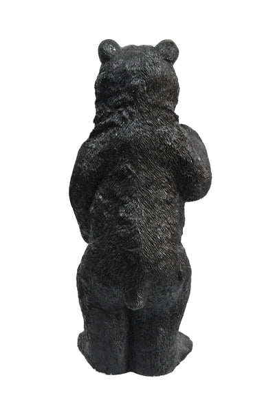 75619-N - Welcome Bear Haven: Standing Black Bear with Heartwarming Welcome Sign Hi-Line Gift Ltd.