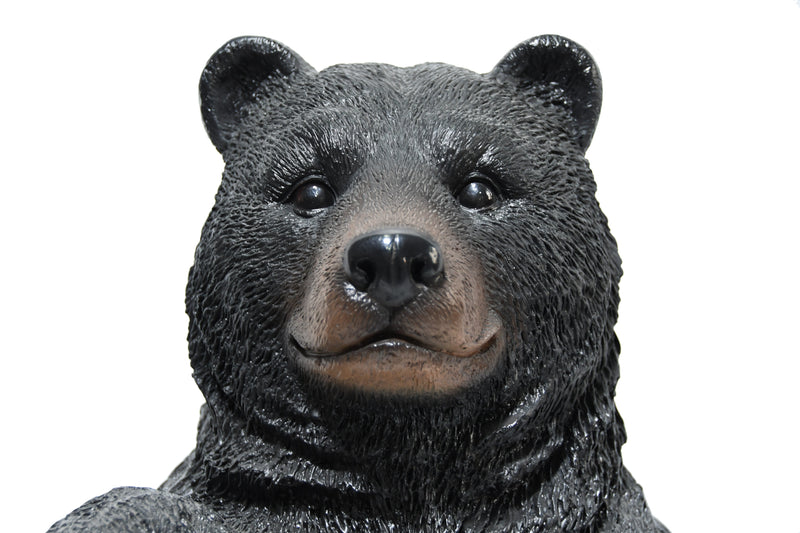 75619-N - Welcome Bear Haven: Standing Black Bear with Heartwarming Welcome Sign Hi-Line Gift Ltd.