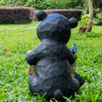 75619-T - Sitting Bear Holding Love Sign Garden Decor Hi-Line Gift Ltd.