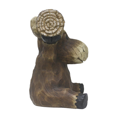 75624-D - Moose Cub Holding Welcome Sign Garden Decor Hi-Line Gift Ltd.