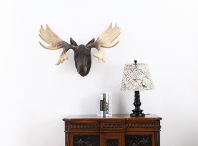Moose Head Hangs on Wall - Statue HI-LINE GIFT LTD.
