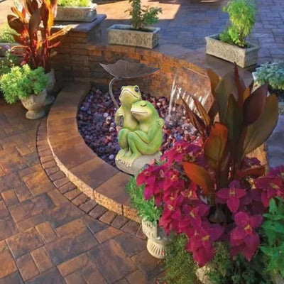 Frog Couple Under Umbrella HI-LINE GIFT LTD.