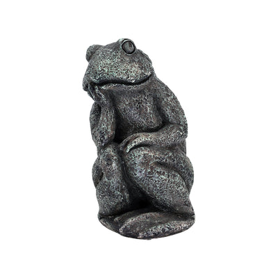 75627-B - Thinking Frog Garden Statue Hi-Line Gift Ltd.