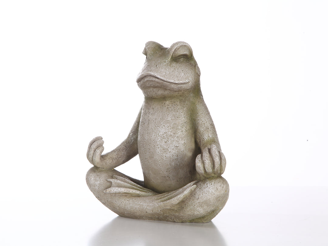 Hi-Line Exclusive - Frog Sitting Lotus HI-LINE GIFT LTD.