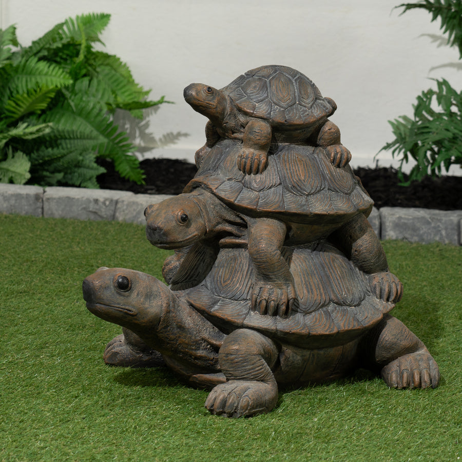 Stacked Turtle Family HI-LINE GIFT LTD.