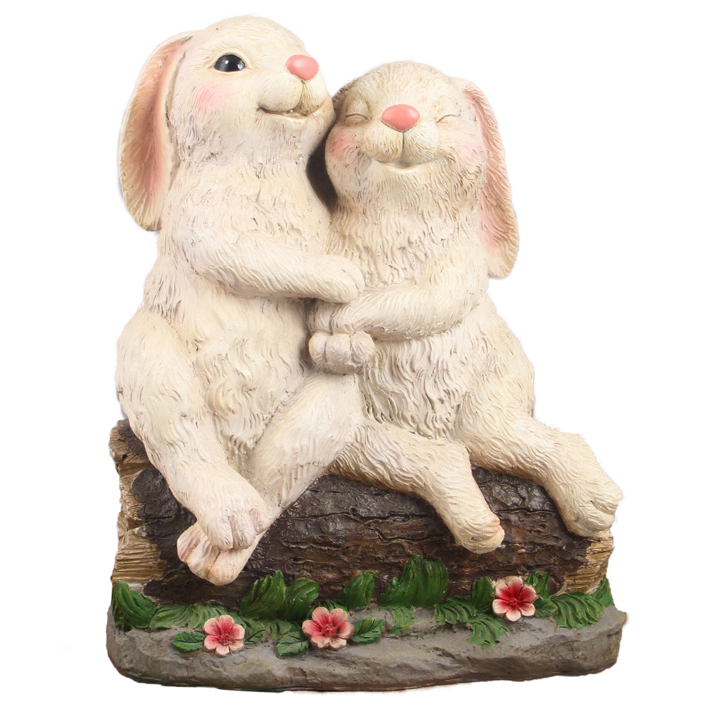 Rabbit Couple Holding Hands Resin Statue for Charm – Hi-Line Gift Ltd.