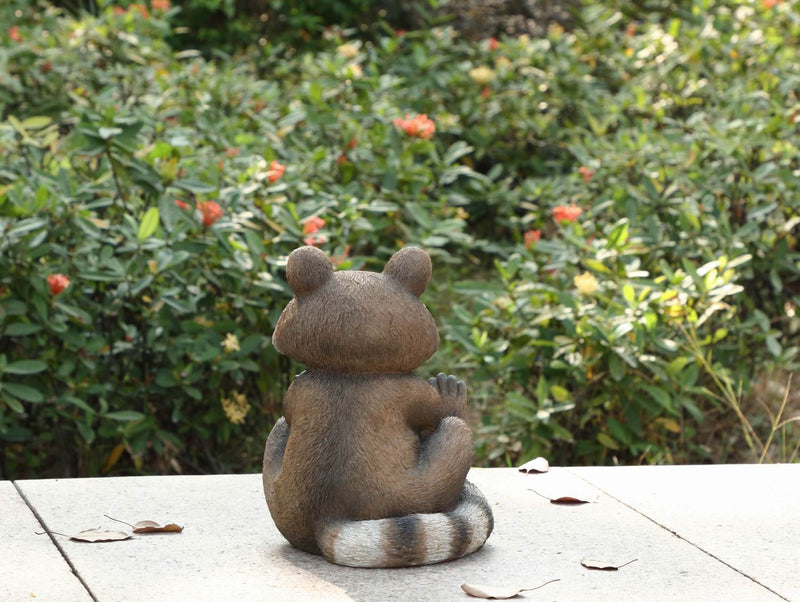 Racoon Sitting Statue HI-LINE GIFT LTD.