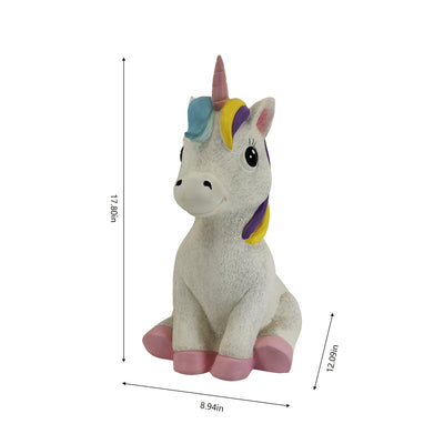 75640-B - 17.8" H Unicorn Polyesin Statue Hi-Line Gift Ltd.