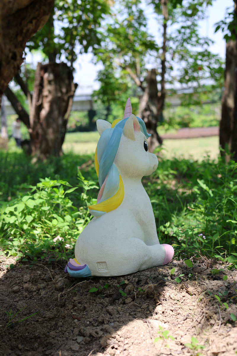 75640-B - 17.8" H Unicorn Polyesin Statue Hi-Line Gift Ltd.